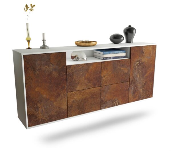 Sideboard Carrollton, Rost, hängend (180x79x35cm)