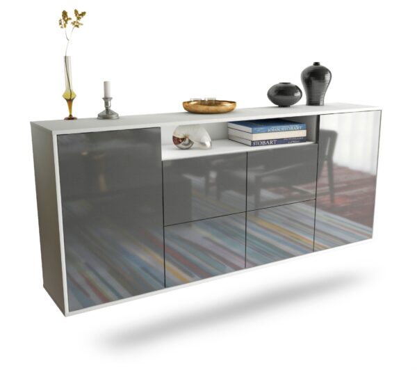 Sideboard Carrollton, Grau, hängend (180x79x35cm)