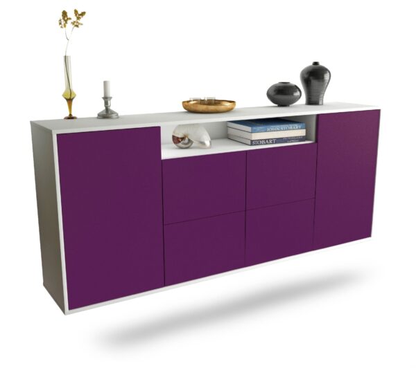 Sideboard Carrollton, Lila, hängend (180x79x35cm)
