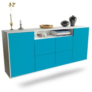 Sideboard Carrollton, Türkis, hängend (180x79x35cm)