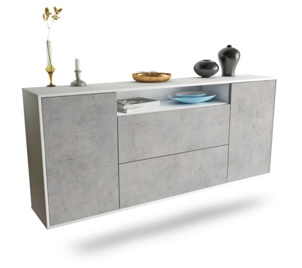 Sideboard Thousand Oaks, Beton, hängend (180x79x35cm)