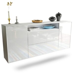 Sideboard Thousand Oaks, Weiß, hängend (180x79x35cm)