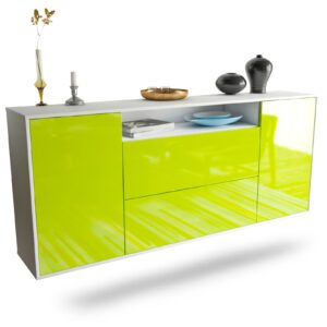 Sideboard Thousand Oaks, Grün, hängend (180x79x35cm)