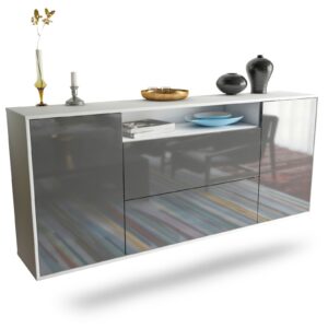 Sideboard Thousand Oaks, Grau, hängend (180x79x35cm)