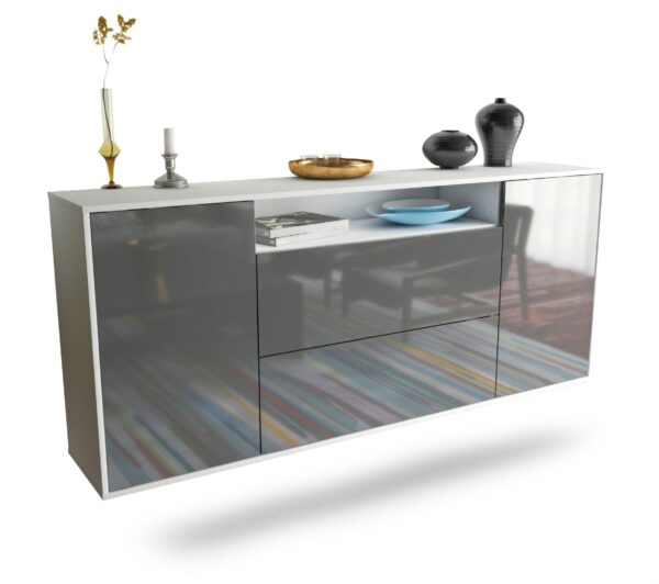 Sideboard Thousand Oaks, Grau, hängend (180x79x35cm)