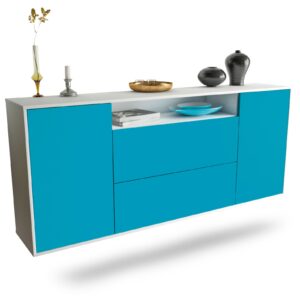 Sideboard Thousand Oaks, Türkis, hängend (180x79x35cm)