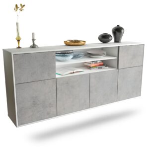 Sideboard Topeka, Beton, hängend (180x79x35cm)