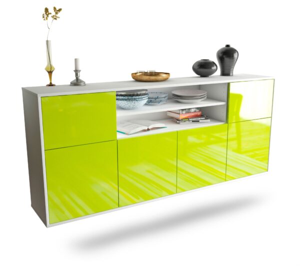 Sideboard Topeka, Grün, hängend (180x79x35cm)