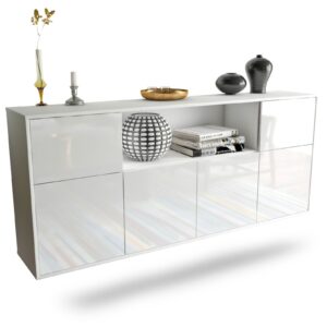 Sideboard West Valley City, Weiß, hängend (180x79x35cm)