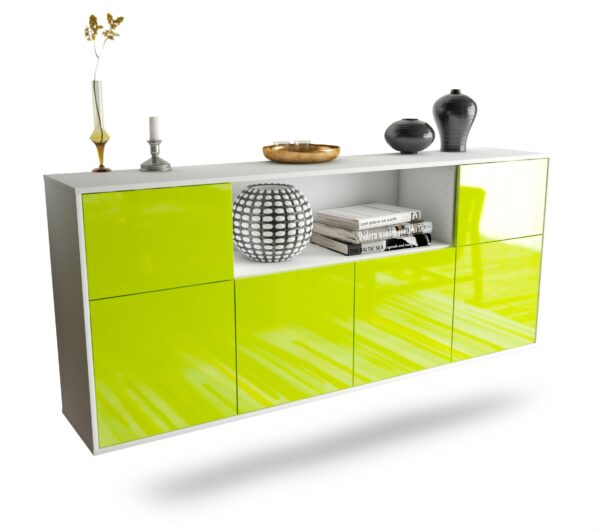 Sideboard West Valley City, Grün, hängend (180x79x35cm)