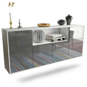 Sideboard West Valley City, Grau, hängend (180x79x35cm)