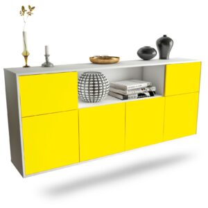 Sideboard West Valley City, Gelb, hängend (180x79x35cm)