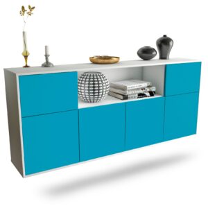 Sideboard West Valley City, Türkis, hängend (180x79x35cm)