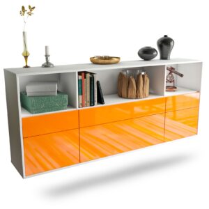 Sideboard Cary, Orange, hängend (180x79x35cm)