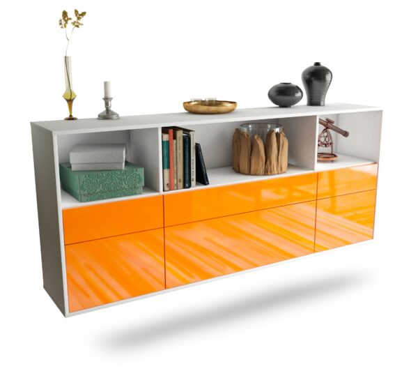 Sideboard Cary, Orange, hängend (180x79x35cm)