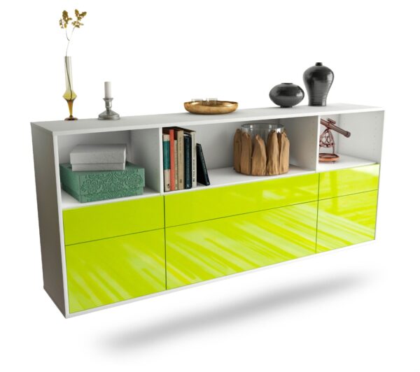 Sideboard Cary, Grün, hängend (180x79x35cm)