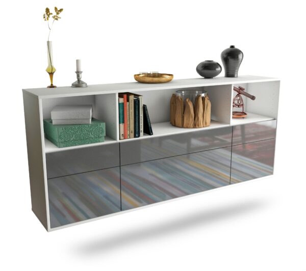 Sideboard Cary, Grau, hängend (180x79x35cm)