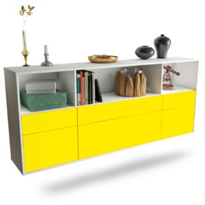 Sideboard Cary, Gelb, hängend (180x79x35cm)
