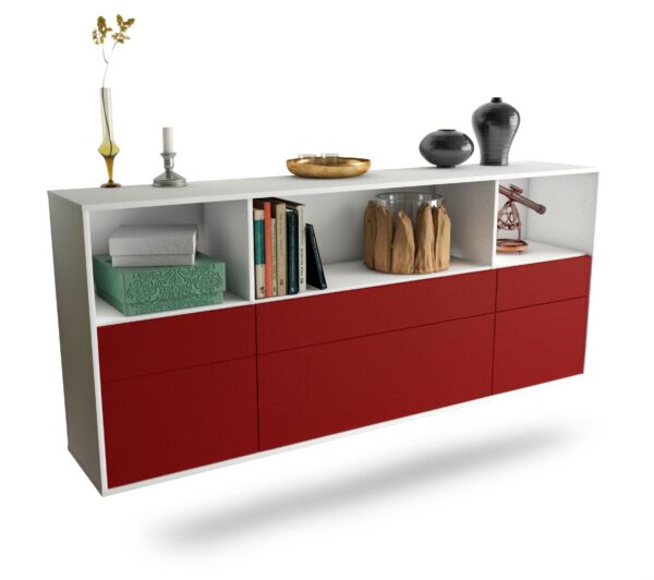 Sideboard Cary, Bordeaux, hängend (180x79x35cm)