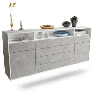 Sideboard Bellevue, Beton, hängend (180x79x35cm)