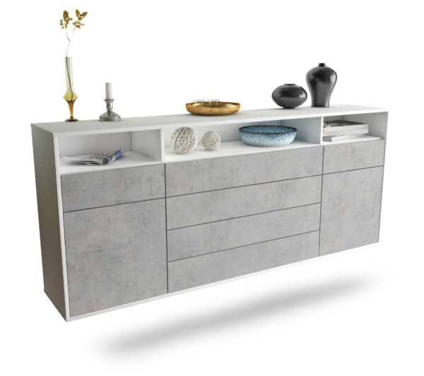 Sideboard Bellevue, Beton, hängend (180x79x35cm)