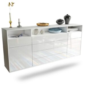 Sideboard Bellevue, Weiß, hängend (180x79x35cm)