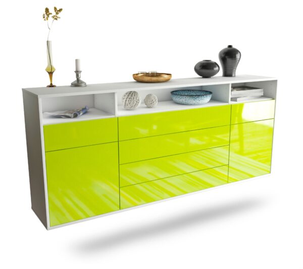 Sideboard Bellevue, Grün, hängend (180x79x35cm)