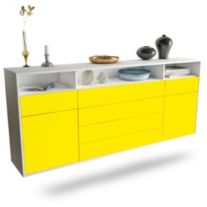Sideboard Bellevue, Gelb, hängend (180x79x35cm)