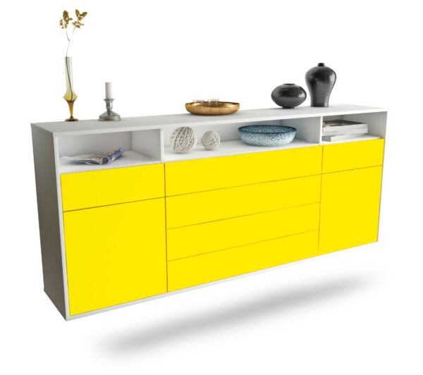 Sideboard Bellevue, Gelb, hängend (180x79x35cm)