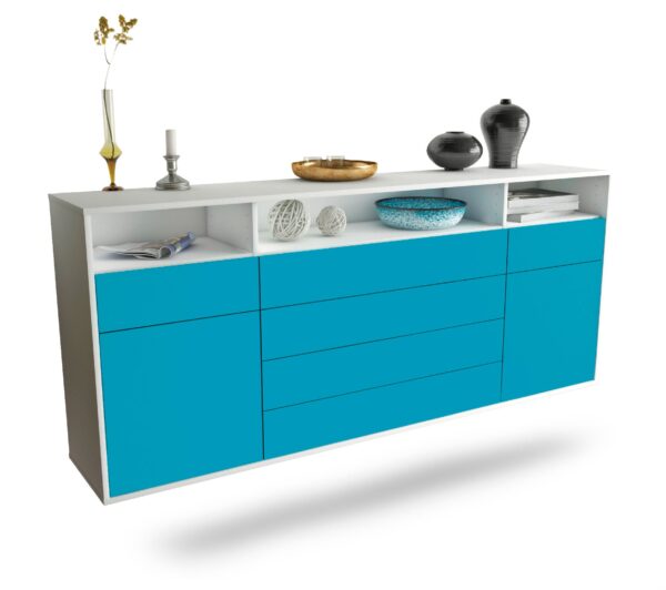 Sideboard Bellevue, Türkis, hängend (180x79x35cm)