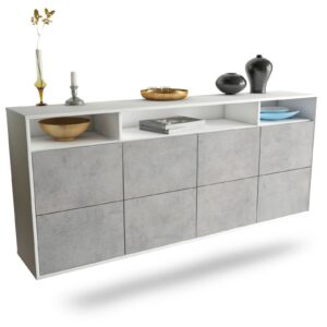 Sideboard Concord, Beton, hängend (180x79x35cm)