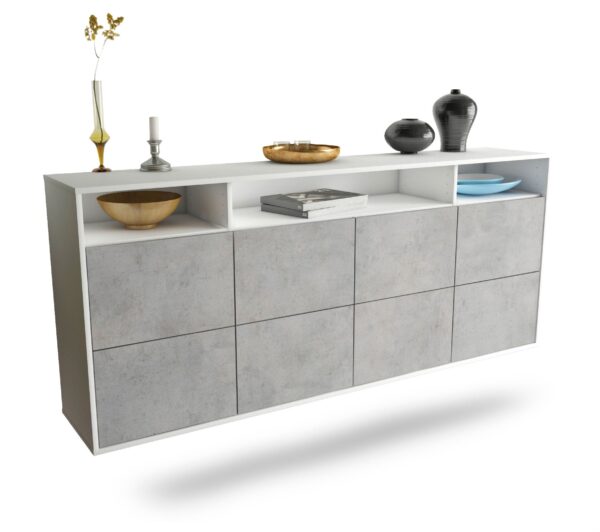 Sideboard Concord, Beton, hängend (180x79x35cm)