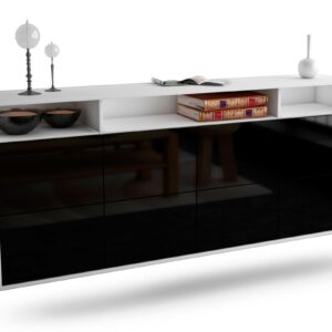 Sideboard Concord, Schwarz, hängend (180x79x35cm)