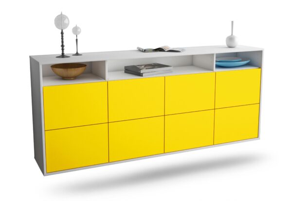 Sideboard Concord, Gelb, hängend (180x79x35cm)