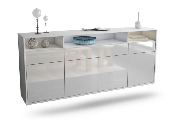 Sideboard Simi Valley, Weiß, hängend (180x79x35cm)
