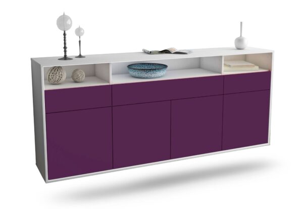 Sideboard Simi Valley, Lila, hängend (180x79x35cm)