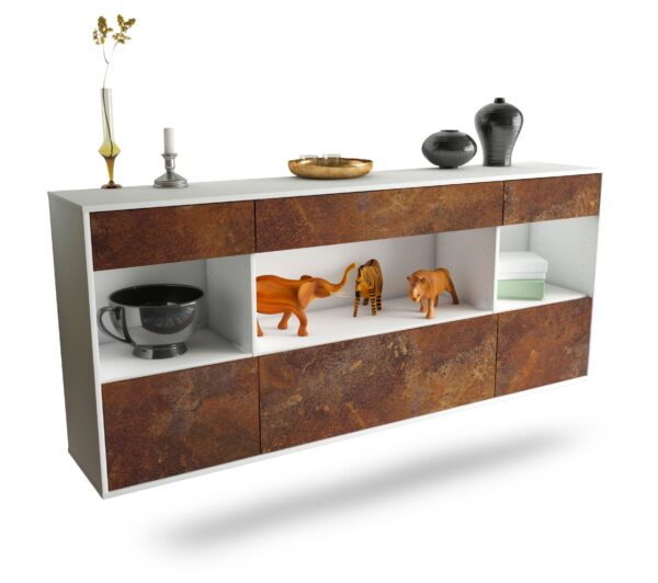Sideboard Clarksville, Rost, hängend (180x79x35cm)