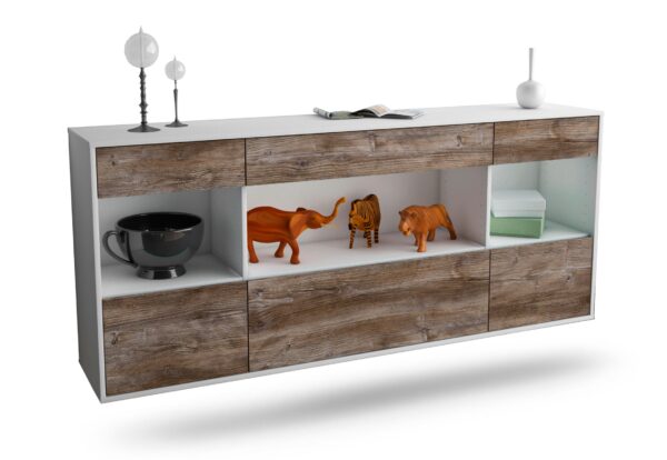 Sideboard Clarksville, Treibholz, hängend (180x79x35cm)