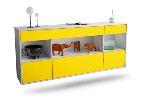 Sideboard Clarksville, Gelb, hängend (180x79x35cm)
