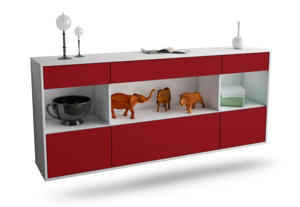 Sideboard Clarksville, Bordeaux, hängend (180x79x35cm)