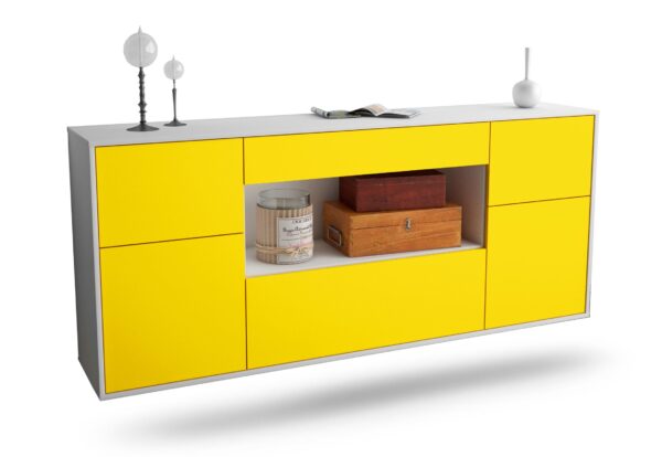 Sideboard Visalia, Gelb, hängend (180x79x35cm)
