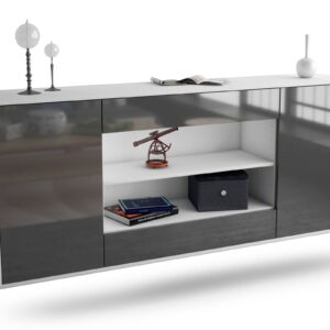 Sideboard Olathe, Grau, hängend (180x79x35cm)