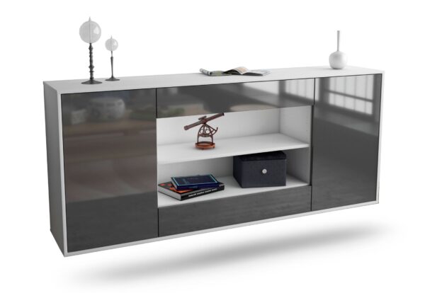 Sideboard Olathe, Grau, hängend (180x79x35cm)