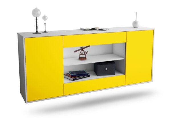 Sideboard Olathe, Gelb, hängend (180x79x35cm)