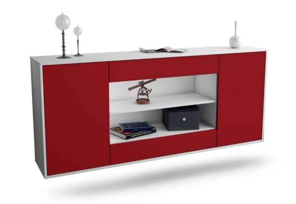 Sideboard Olathe, Bordeaux, hängend (180x79x35cm)