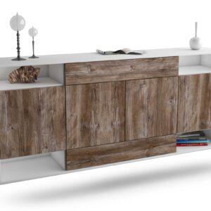 Sideboard Evansville, Treibholz, hängend (180x79x35cm)