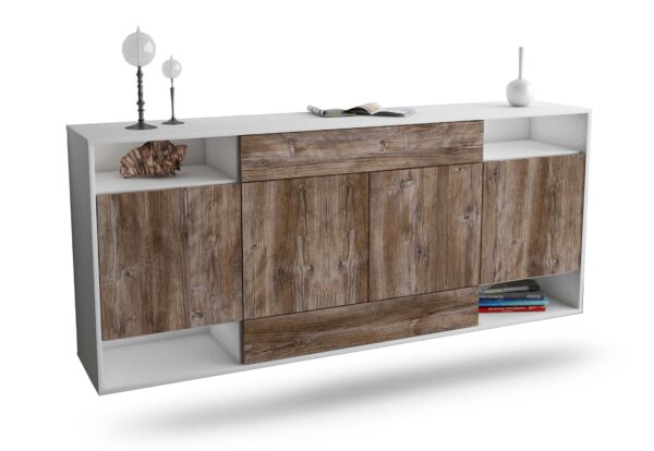 Sideboard Evansville, Treibholz, hängend (180x79x35cm)