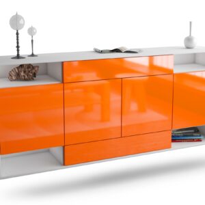 Sideboard Evansville, Orange, hängend (180x79x35cm)