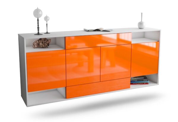 Sideboard Evansville, Orange, hängend (180x79x35cm)
