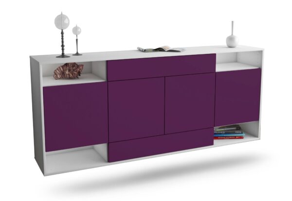 Sideboard Evansville, Lila, hängend (180x79x35cm)